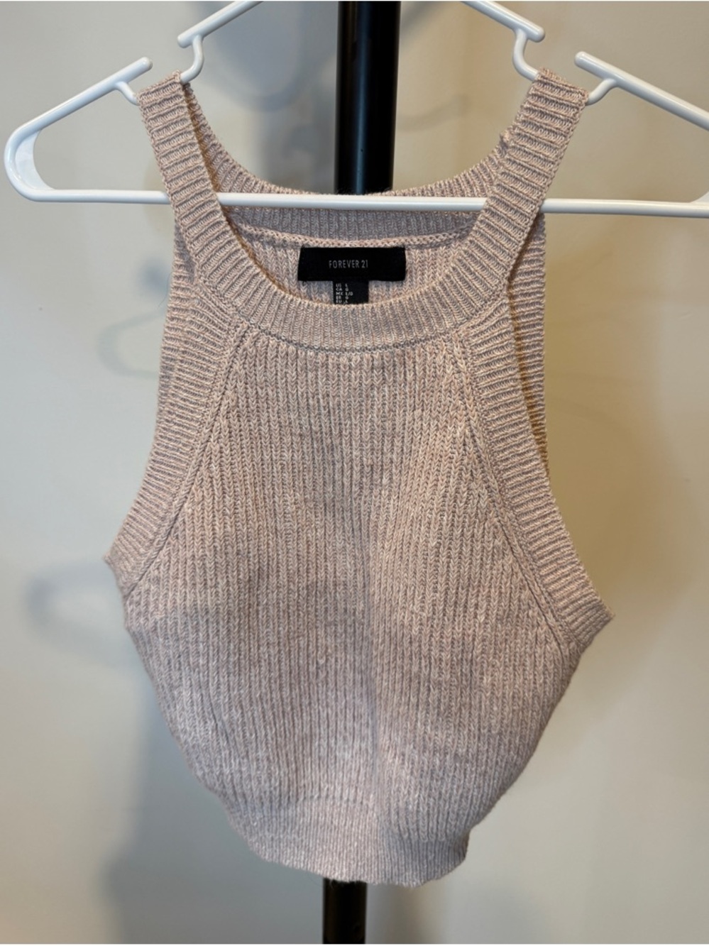 Forever 21 Knit Tank Top - Blush Beige
